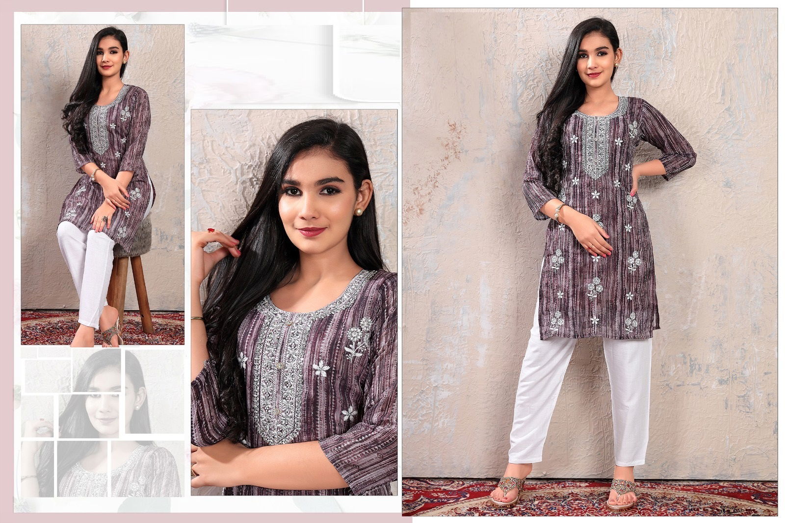 Ishaani 8101 Printed Kurti With Bottom Catalog
